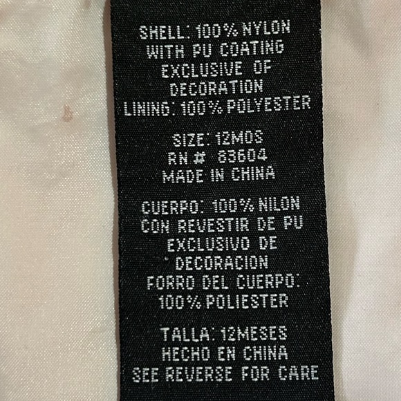 Tennessee Volunteers Vols Orange Windbreaker Jacket Baby Toddler Sz 12 Months. - Picture 8 of 8